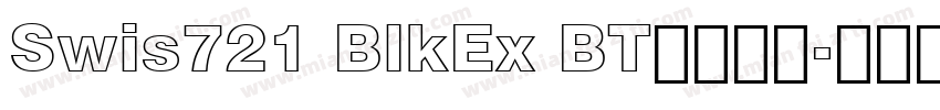 Swis721 BlkEx BT字体下载字体转换